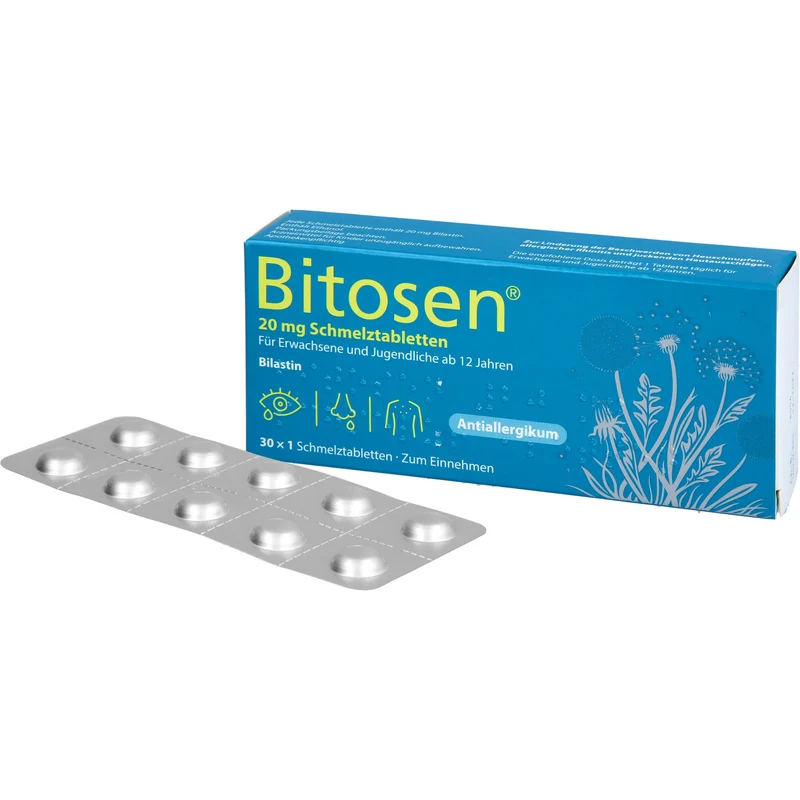 Bitosen 20 mg Schmelztabletten bei Allergien, 30 St. Tabletten