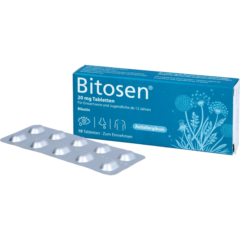 Bitosen 20 mg Tabletten bei Allergien, 10 St. Tabletten