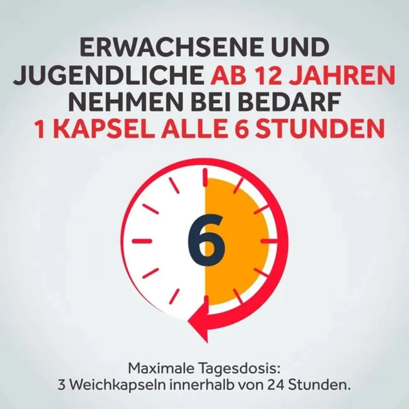 Nurofen Mini 400 mg Weichkapseln bei Schmerzen oder Fieber, 20 St. Kapseln