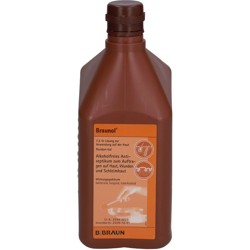 Braunol® 7,5% Lösung zur Anwendung auf der Haut, 10X1000 ml LOE