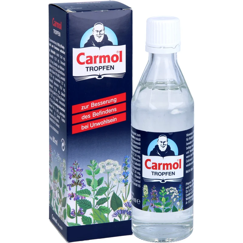 Carmol Tropfen zur Besserung des Befindens bei Unwohlsein, 80 ml Lösung