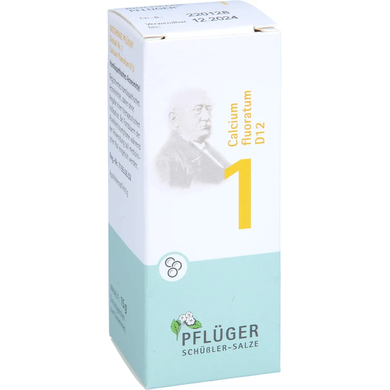 Biochemie Nr.1 Calcium fluoratum D12 Pflüger Globuli, 15 g GLO