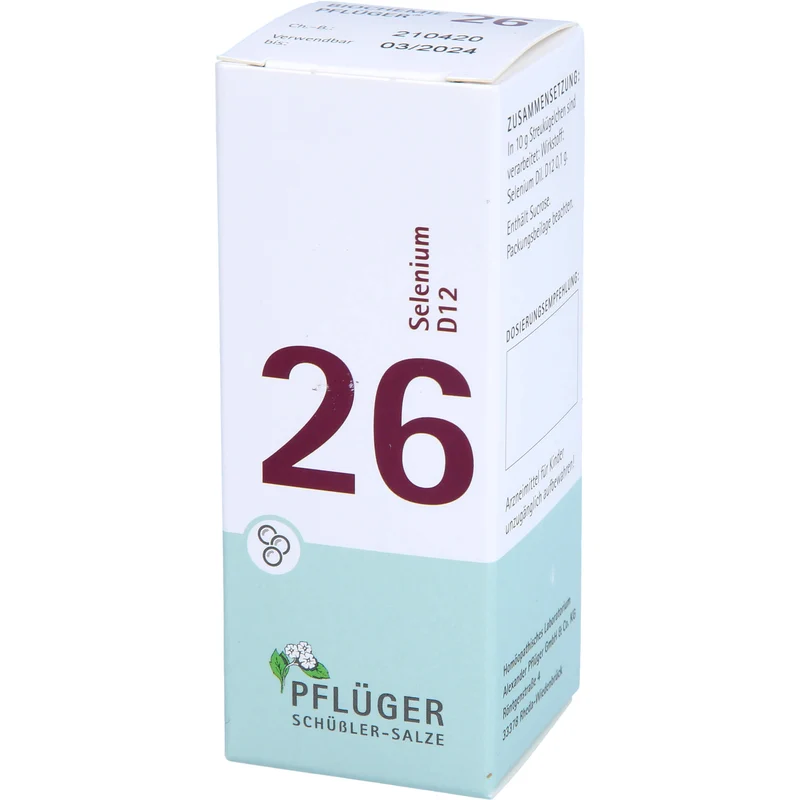 Biochemie Nr.26 Selenium D12 Pflüger Globuli, 15 g GLO