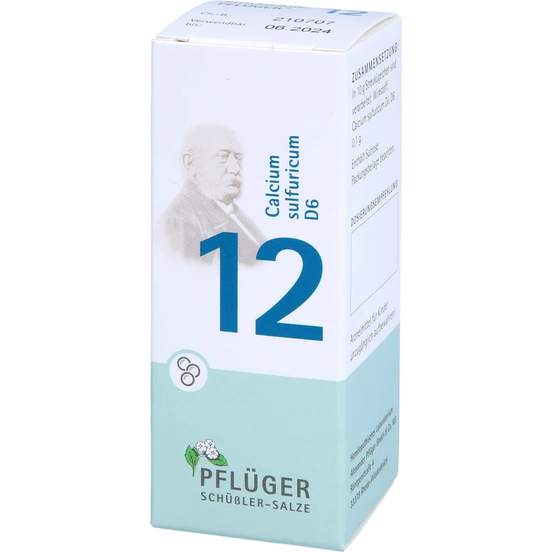 Biochemie Nr.12 Calcium sulfuricum D6 Pflüger Globuli, 15 g GLO