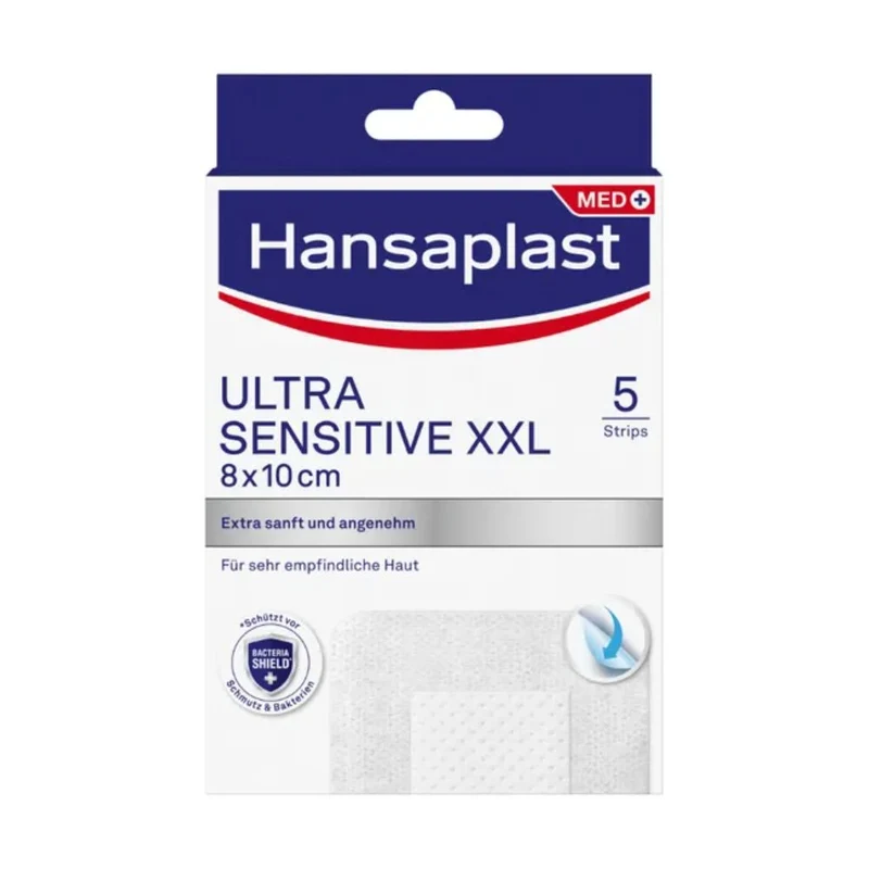 Hansaplast Wundverband Ultra Sensitive 8 x 10 cm XXL, 5 St. Verband