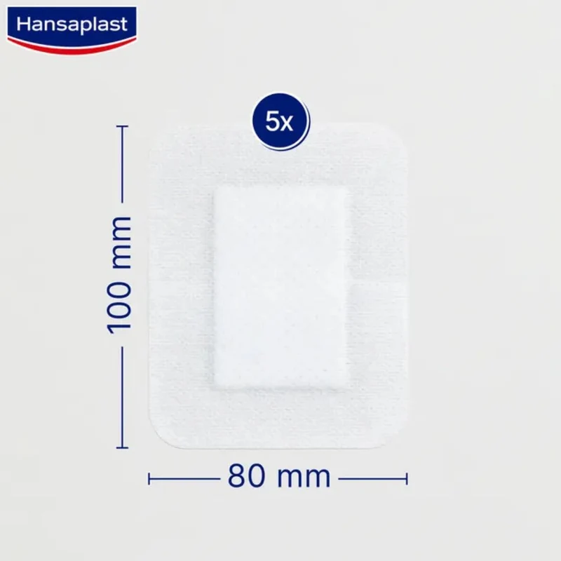 Hansaplast Wundverband Ultra Sensitive 8 x 10 cm XXL, 5 St. Verband