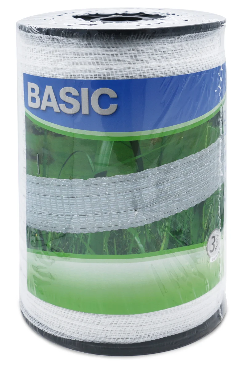 Basic Classe-Weidezaunband weiß 200m, 10mm, 20mm oder 40mm