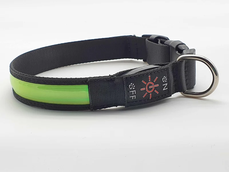 LED Hundehalsband – wiederaufladbares Leuchthalsband