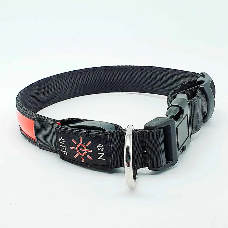 LED Hundehalsband – wiederaufladbares Leuchthalsband