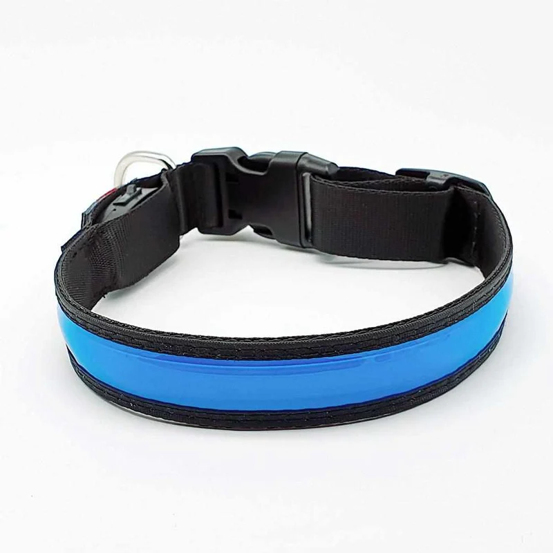LED Hundehalsband – wiederaufladbares Leuchthalsband