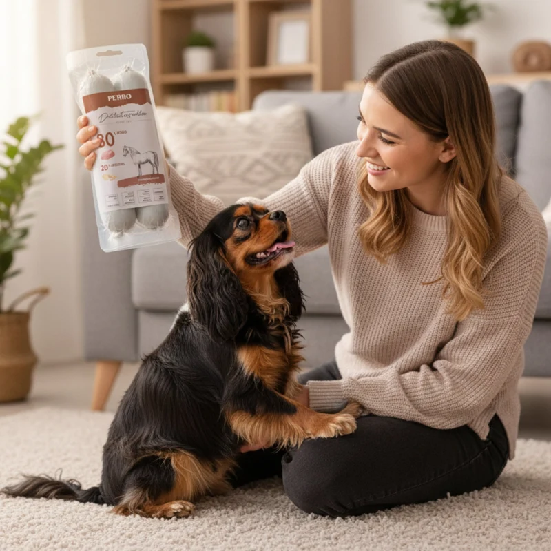Perro Delikatessrolle No.1 Pferd & Kartoffel – Hypoallergen, Getreidefrei, 80% Frischfleisch