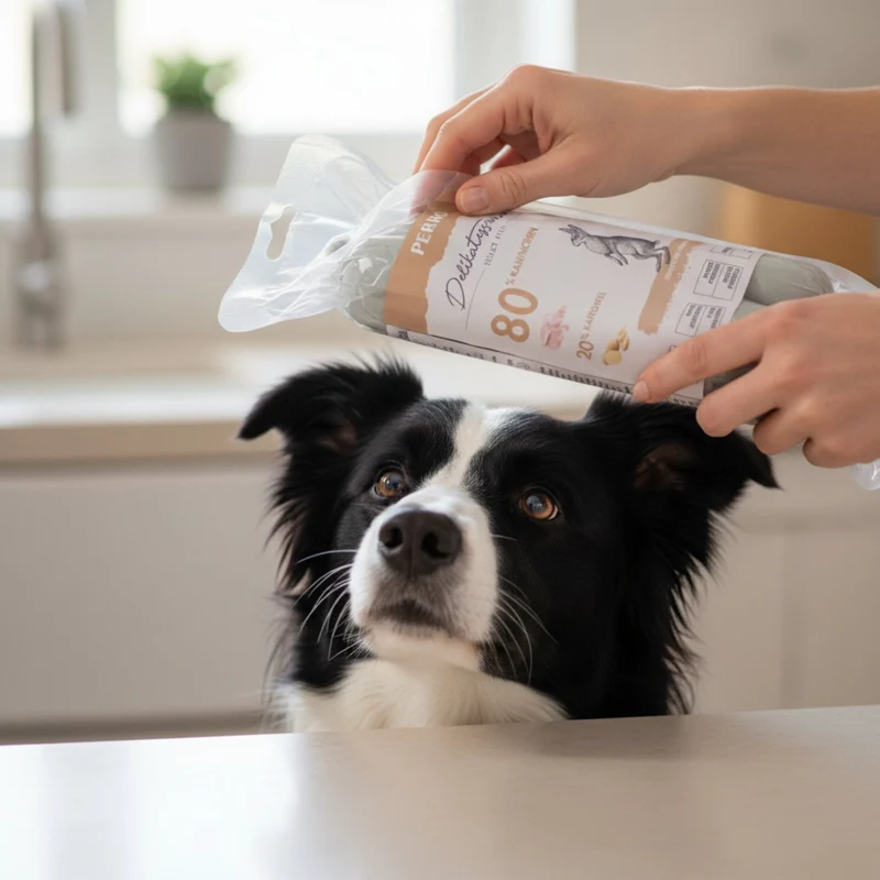 Perro Delikatessrolle No.1 Kaninchen & Kartoffel – Premium Hundewurst mit 80% Frischfleisch, getreidefrei & hypoallergen für sensible Hunde