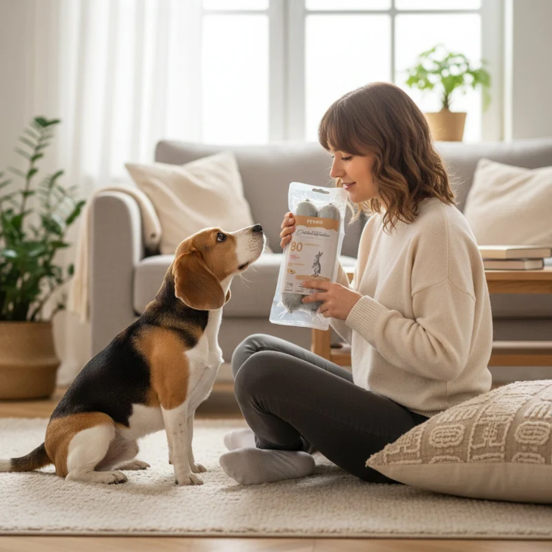 Perro Delikatessrolle No.1 Kaninchen & Kartoffel – Premium Hundewurst mit 80% Frischfleisch, getreidefrei & hypoallergen für sensible Hunde