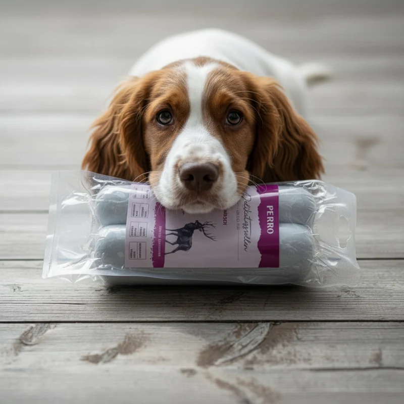 Perro Delikatessrolle Hirsch & Kartoffel - Getreidefreie Hundewurst für sensible Hunde