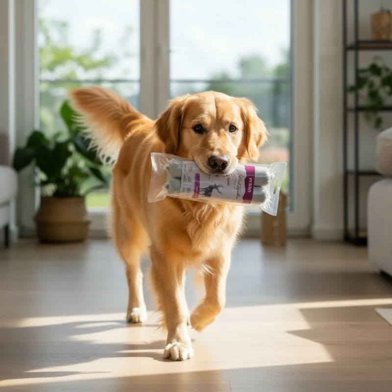 Perro Delikatessrolle Hirsch & Kartoffel - Getreidefreie Hundewurst für sensible Hunde