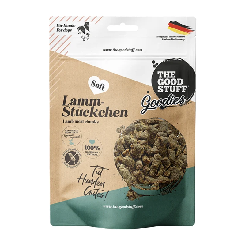 The Goodstuff Lamm-Stückchen Soft – Premium Hundesnack für sensible Hunde, Single Protein, getreidefrei & natürlich getrocknet