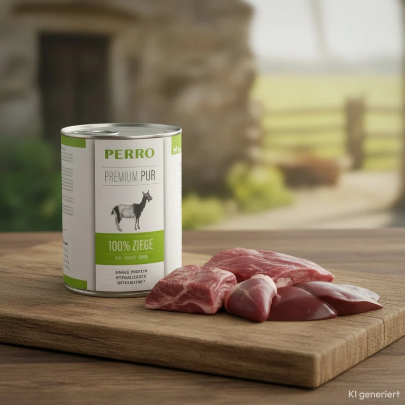 Perro Premium Pur Ziege – Hochwertiges Monoprotein-Nassfutter aus reiner Ziege für sensible Hunde, Allergiker & wählerische Feinschmecker