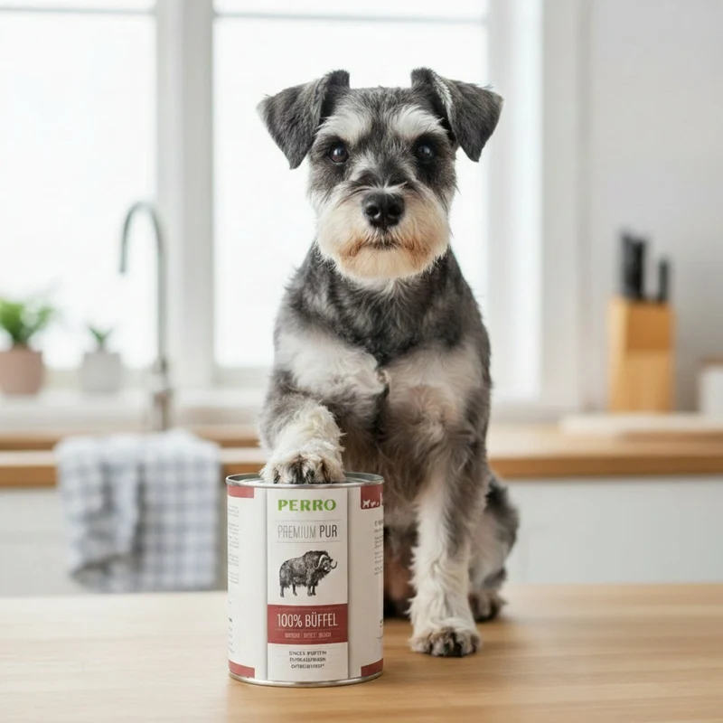 Perro Premium Pur Büffel Nassfutter für Hunde – Getreidefrei, Monoprotein & ideal für Ausschlussdiäten und sensible Hundemägen
