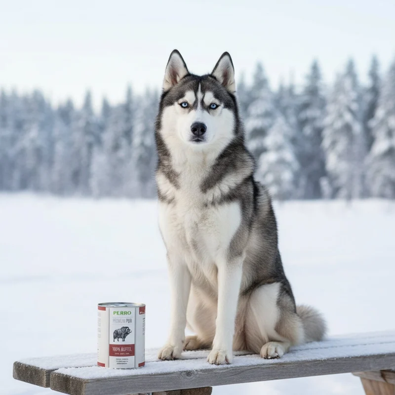 Perro Premium Pur Büffel Nassfutter für Hunde – Getreidefrei, Monoprotein & ideal für Ausschlussdiäten und sensible Hundemägen