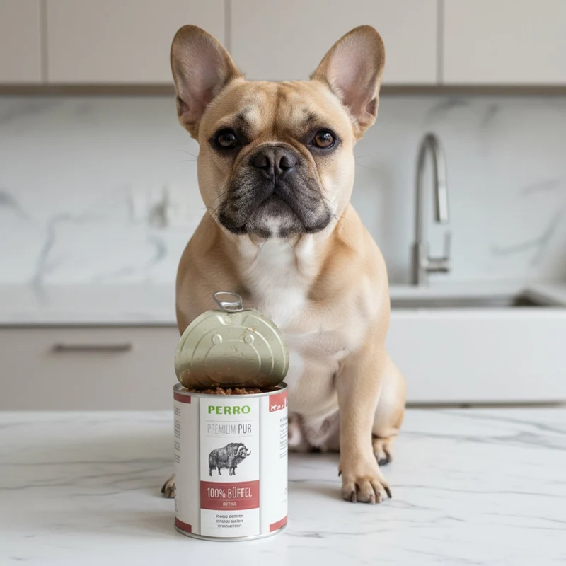 Perro Premium Pur Büffel Nassfutter für Hunde – Getreidefrei, Monoprotein & ideal für Ausschlussdiäten und sensible Hundemägen
