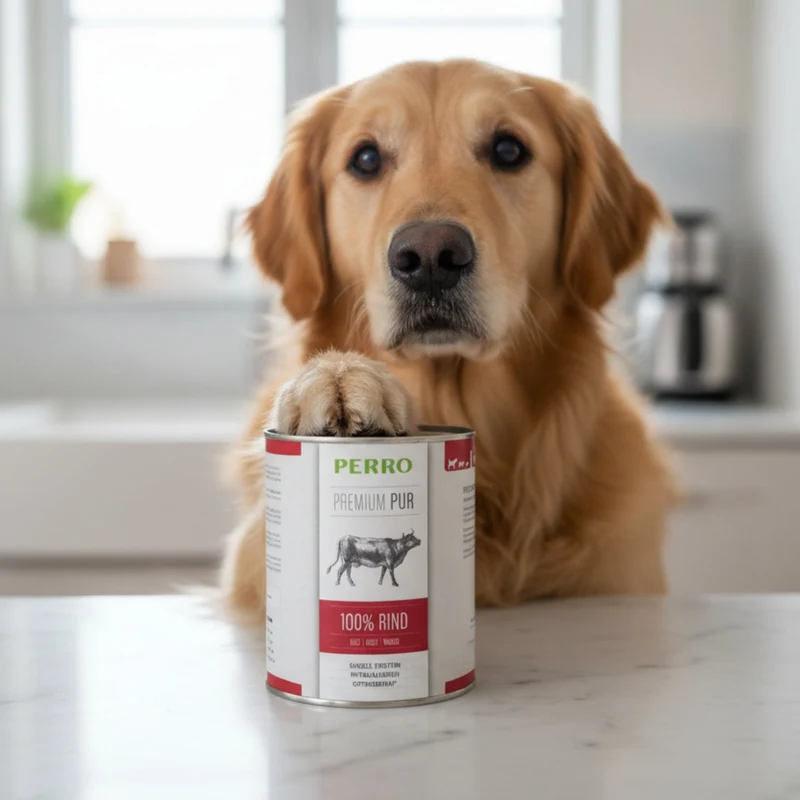 Perro Premium Pur Rind Nassfutter – 100% Singleprotein für Hunde mit Allergien & sensibler Verdauung – Hypoallergen, Getreidefrei & Schonend
