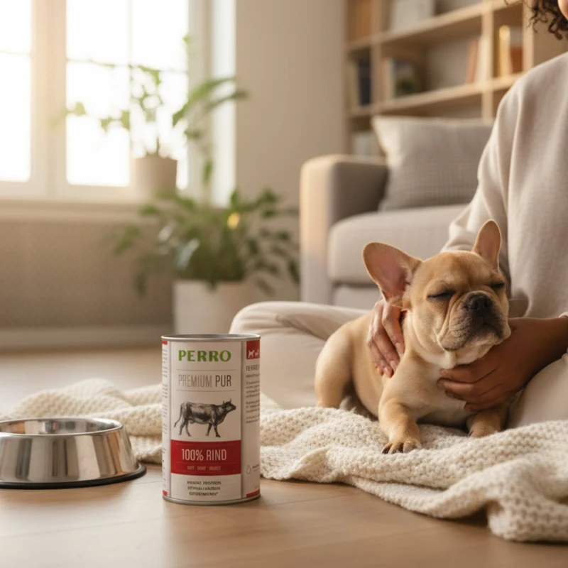 Perro Premium Pur Rind Nassfutter – 100% Singleprotein für Hunde mit Allergien & sensibler Verdauung – Hypoallergen, Getreidefrei & Schonend