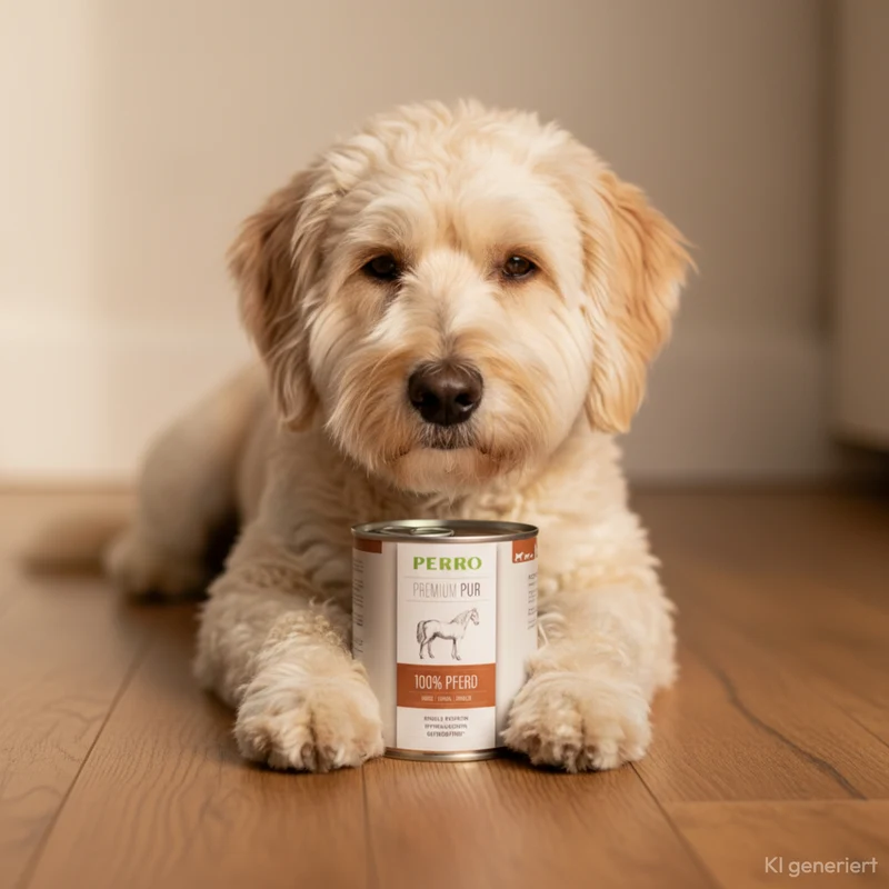 Perro Premium Pur Pferd – Monoprotein Nassfutter für sensible & allergische Hunde | Getreidefrei, Singleprotein, Ausschlussdiät