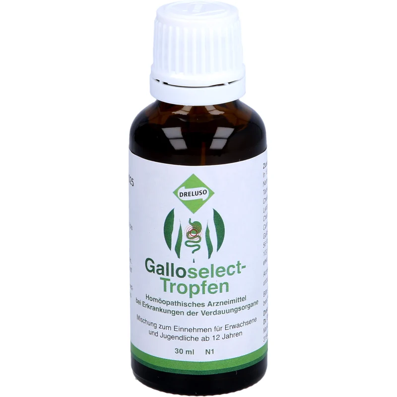 DRELUSO Galloselect Tropfen bei Erkrankungen der Verdauungsorgane, 30 ml Lösung