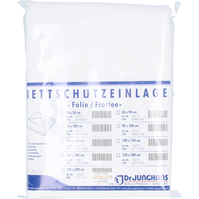 Bettschutzeinlage 90x100 Folie/Frottee, 1 St