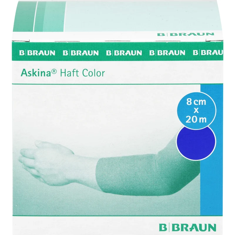 Askina Haft Color blau 8cmx20m, 1 St BIN
