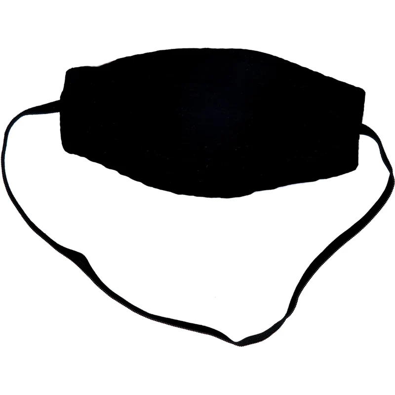 Augenbinde oval mit Gummiband schwarz, 1 St
