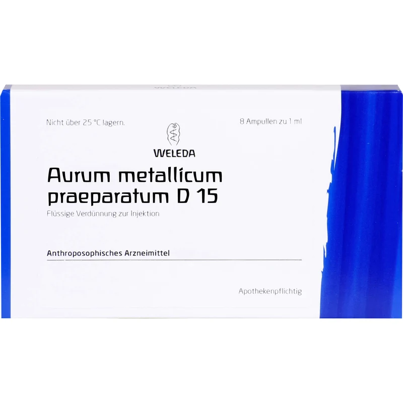 Aurum met. praep. D15 Weleda Amp., 8 St AMP