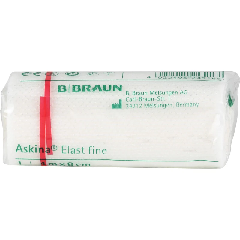 Askina Elast Fine 4mX8cm cellophaniert, 1 St BIN