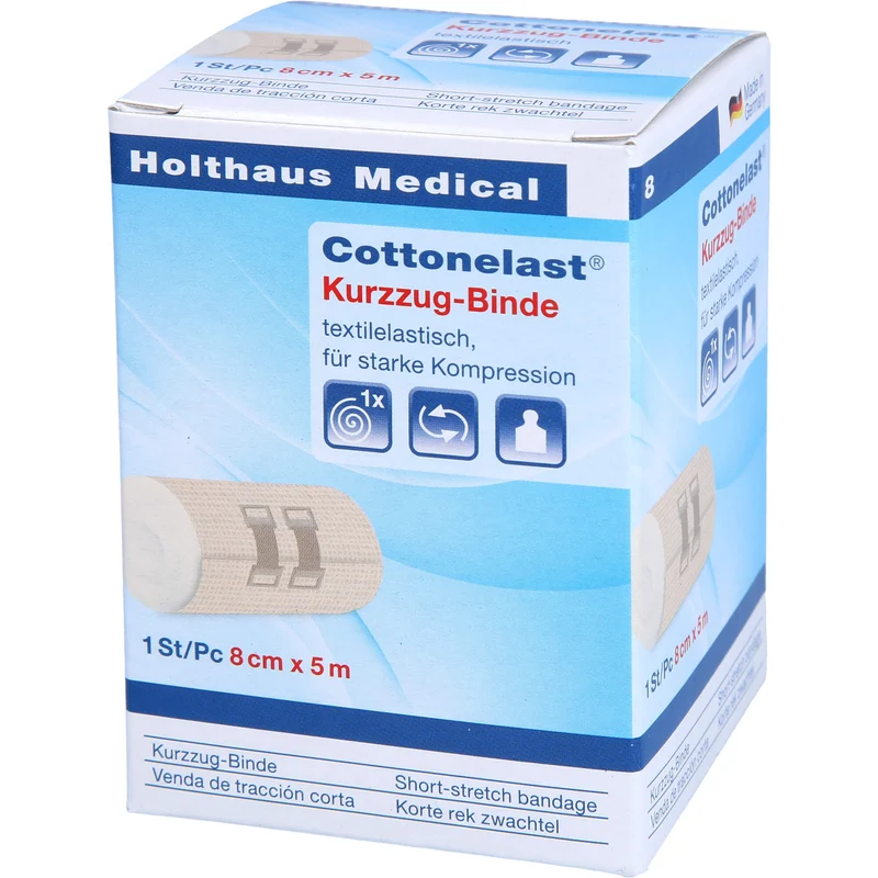 Kurzzugbinden Cottonelast 8cmx5m, 1 St BIN