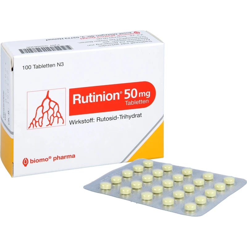 Rutinion 50 mg Tabletten zur Besserung von Beschwerden in den Beinen, 100 St. Tabletten