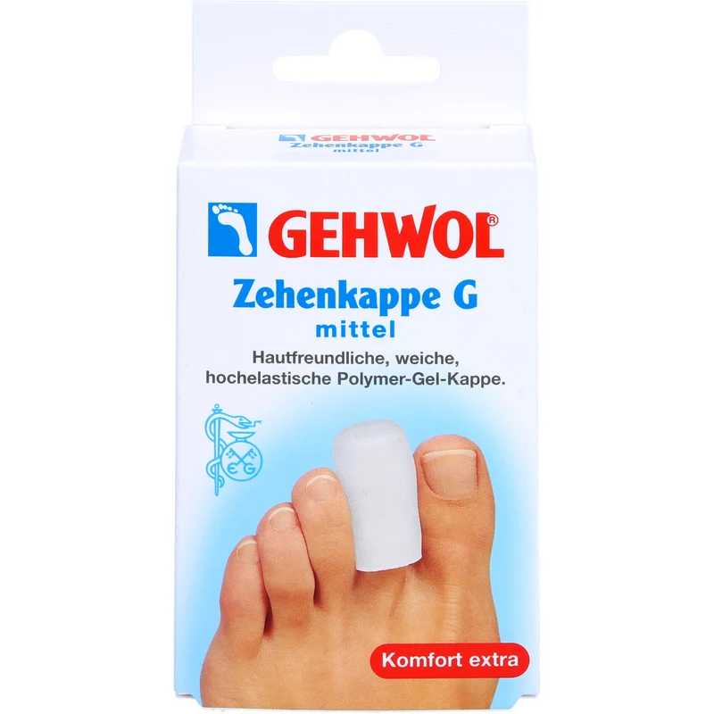 GEHWOL Polymer-Gel Zehenkappe G mittel, 2 St. Pflaster