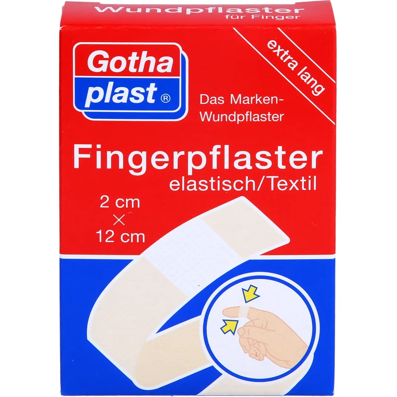 GOTHAPLAST FINGERVERBAND 2X12, 10 St. Pflaster