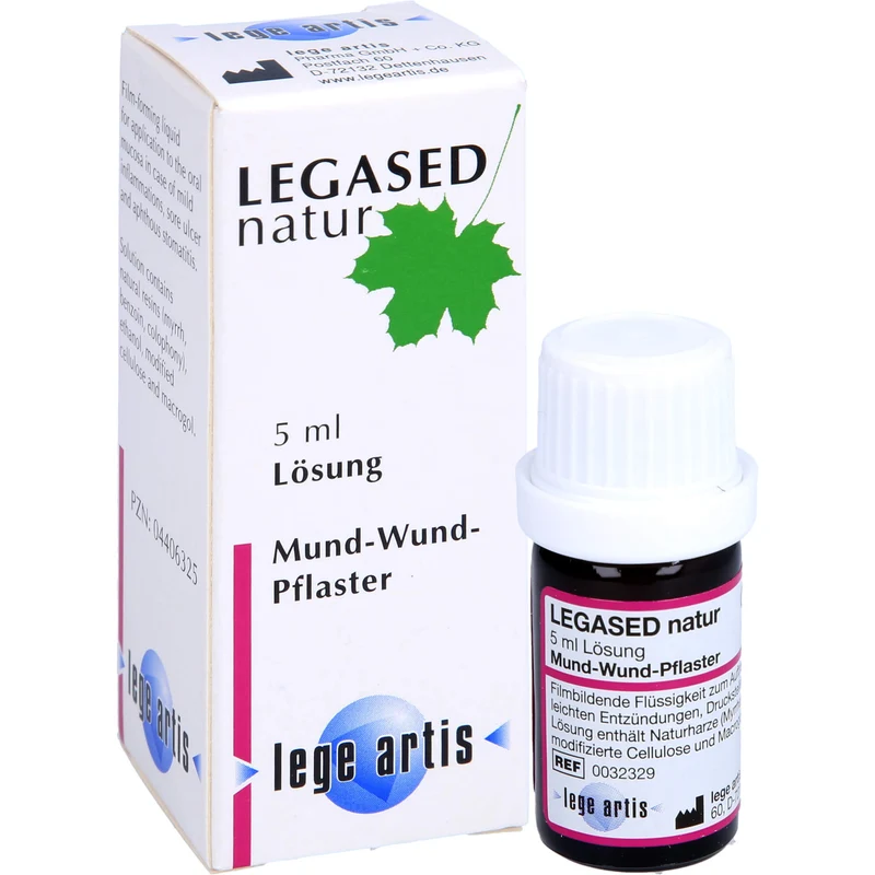 LEGASED natur Lösung bei entzündeter Mundschleimhaut., 5 ml Lösung