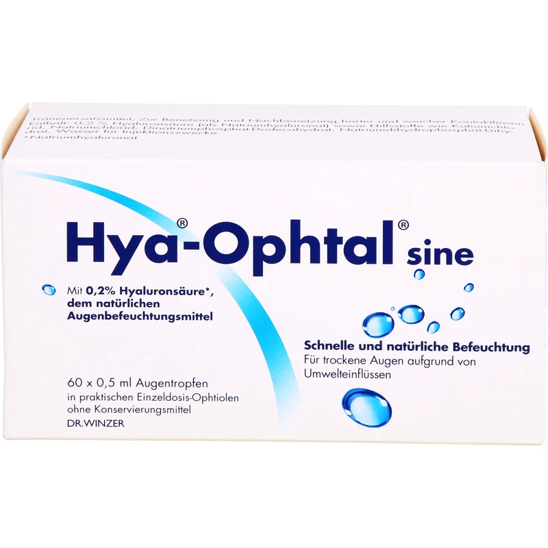 Hya-Ophtal Lösung zur Erfrischung und Befeuchtung, 60 St. Lösung