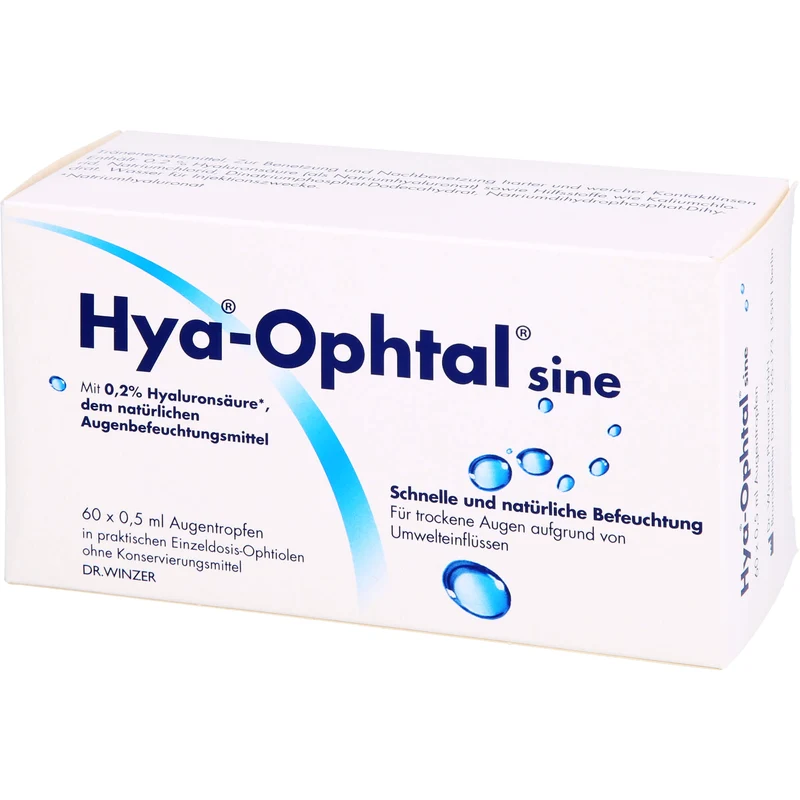 Hya-Ophtal Lösung zur Erfrischung und Befeuchtung, 60 St. Lösung