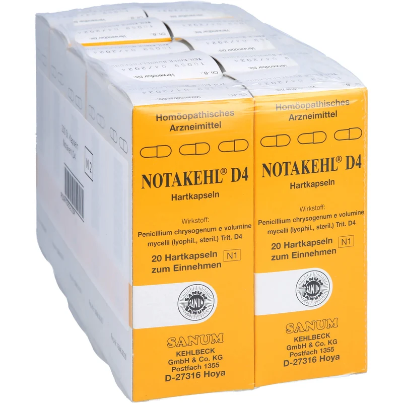 SANUM-KEHLBECK Notakehl D4 Kapseln, 200 St. Kapseln