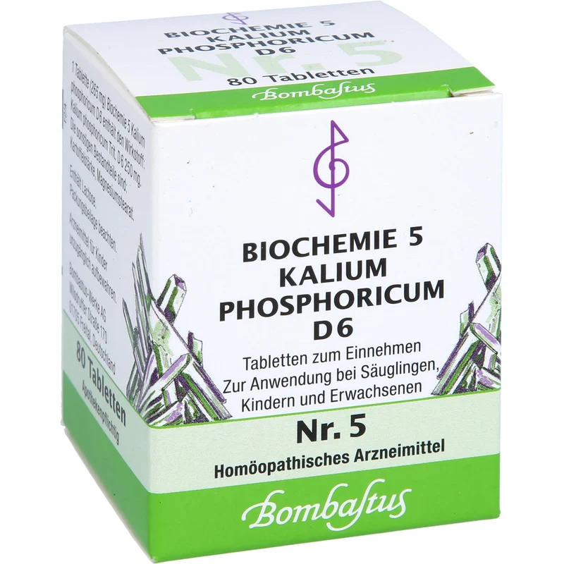 Bombastus Biochemie 5 Kalium phosphoricum D6 Tabletten, 80 St. Tabletten