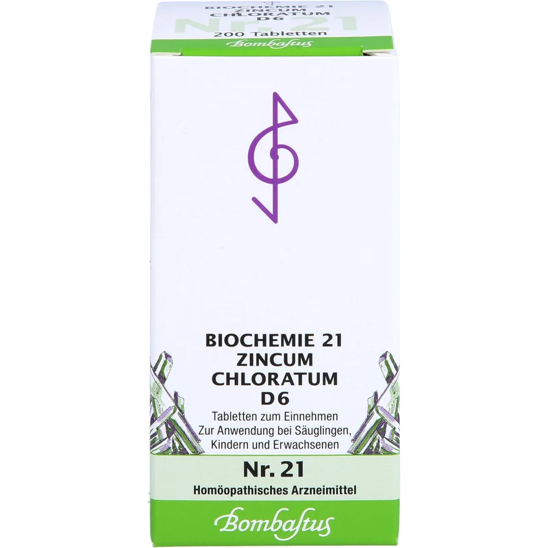 Biochemie 21 Zincum chloratum Bombastus D6 Tbl., 200 St TAB