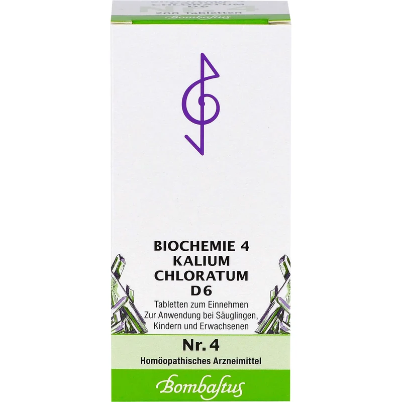 Biochemie 4 Kalium chloratum Bombastus D6 Tbl., 200 St TAB
