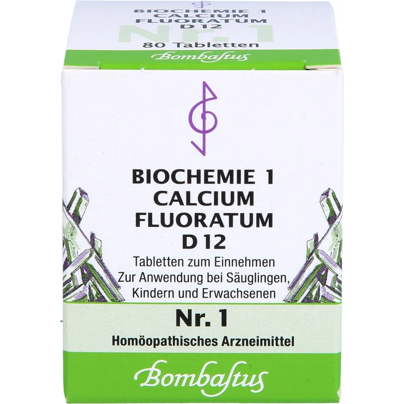 Bombastus Biochemie 1 Calcium fluoratum D 12 Tabletten, 80 St. Tabletten
