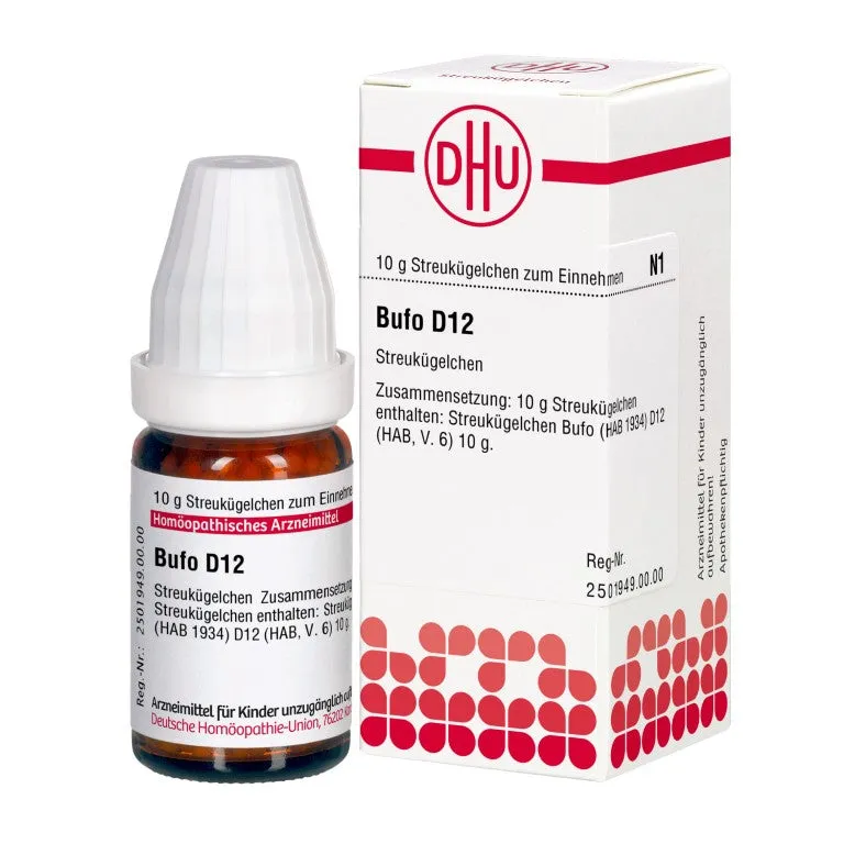 DHU Bufo D12 Globuli, 10 g Globuli