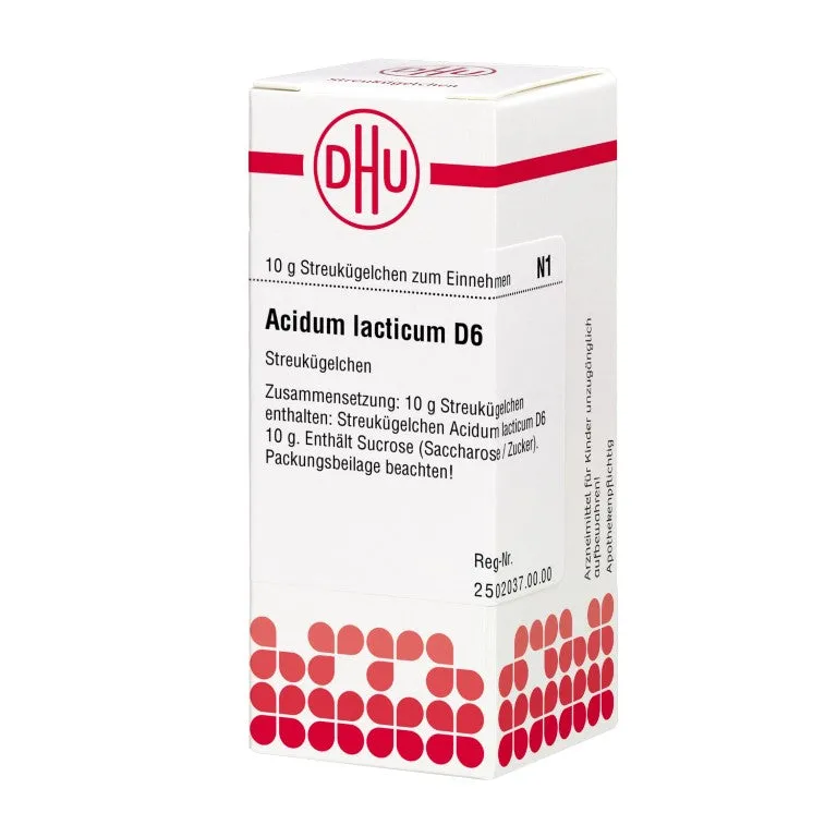 Acidum lacticum D6 DHU Globuli, 10 g GLO