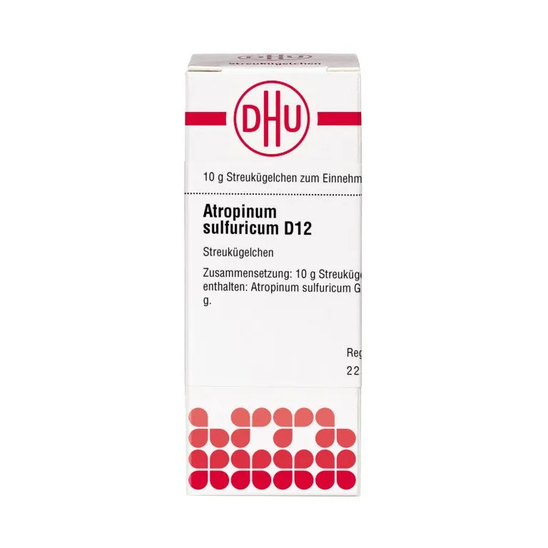 DHU Atropinum sulfuricum D12 Globuli, 10 g Globuli