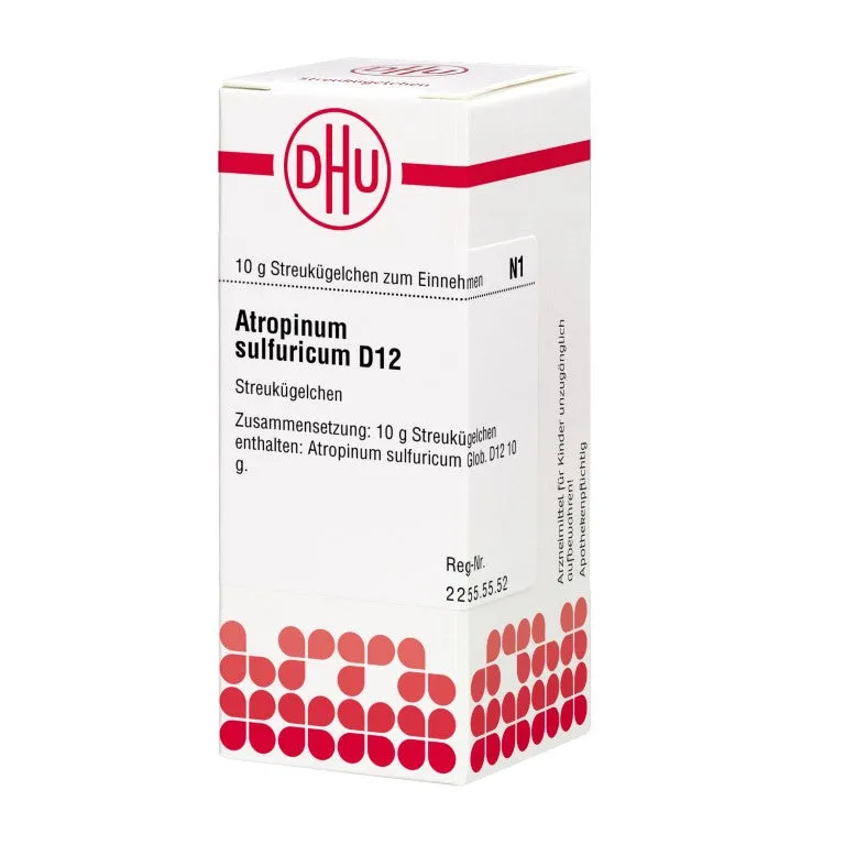 DHU Atropinum sulfuricum D12 Globuli, 10 g Globuli