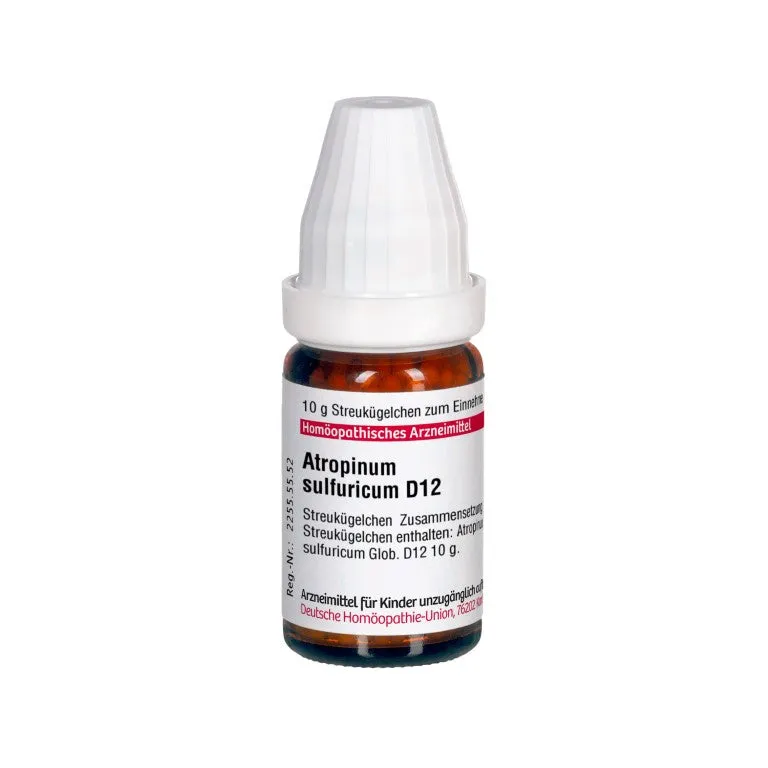 DHU Atropinum sulfuricum D12 Globuli, 10 g Globuli